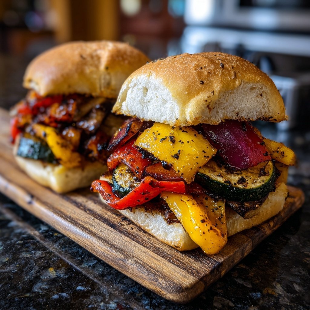 Roasted Veggie Sliders