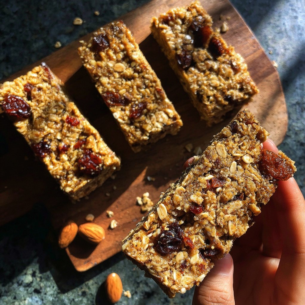 Healthy No Bake Oat Snack Bars