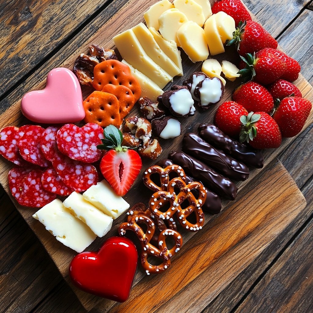 Valentines Charcuterie Board Dessert Style
