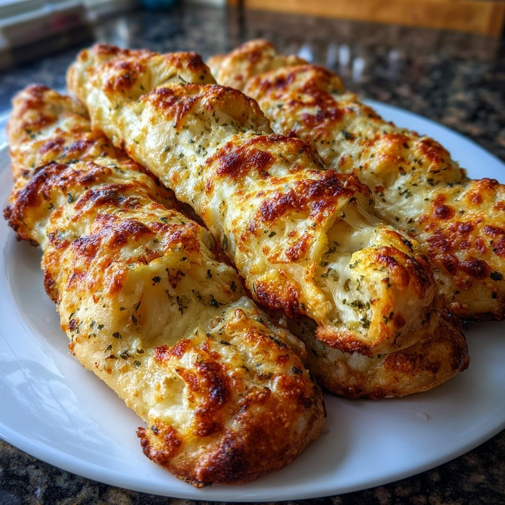 Super Bowl Party Food Cheesy Stuffed Breadsticks