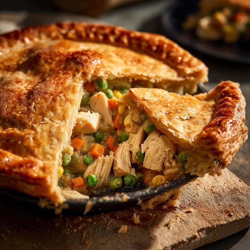 Chicken Pot Pie With Flaky Crust