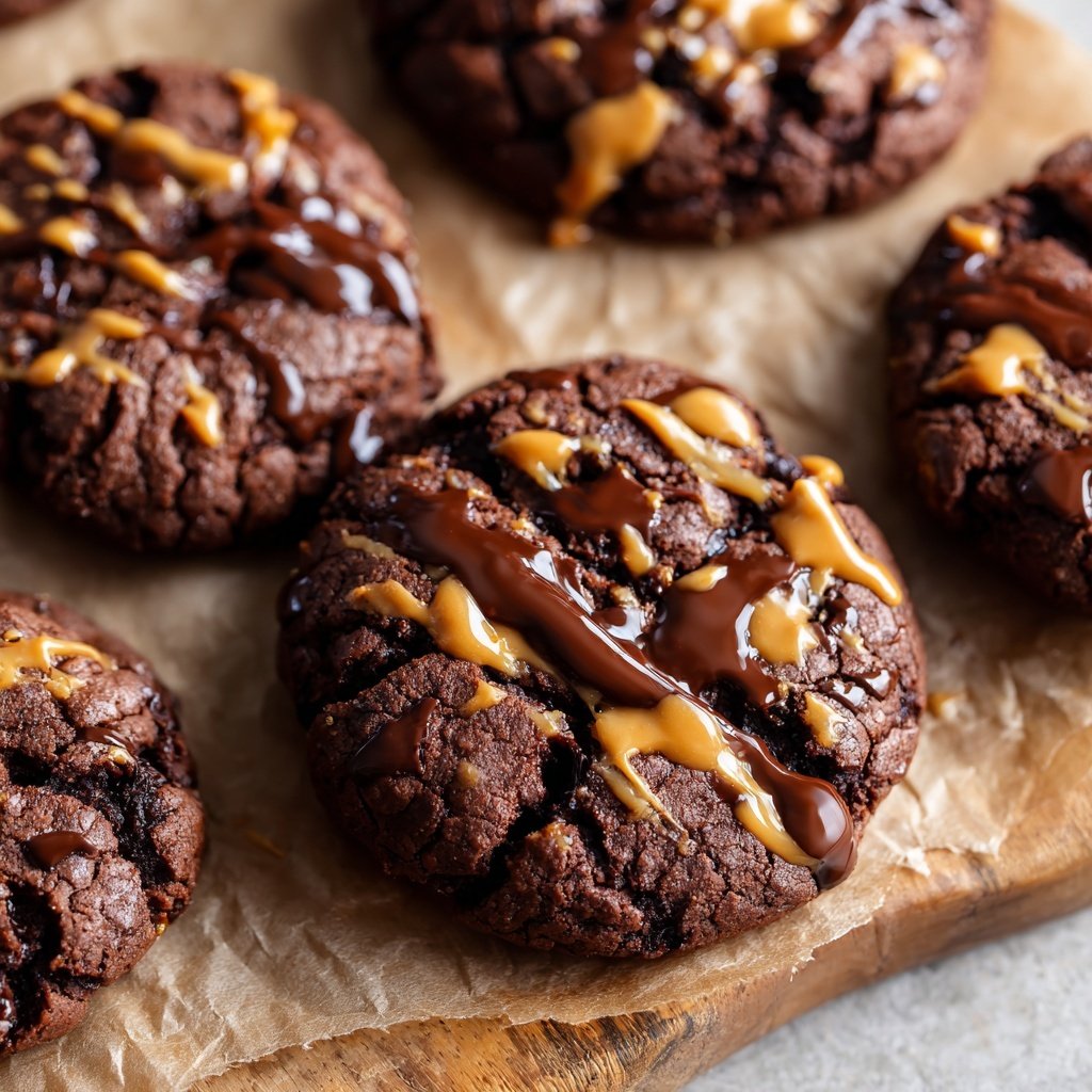 Brownie Mix Peanut Butter Cookies