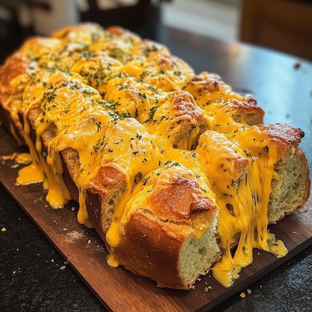 Super Bowl Party Food Cheesy Pull Apart Bread
