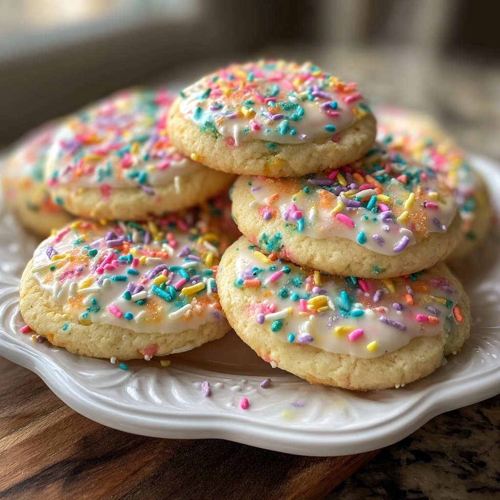 Spring Confetti Sugar Cookies