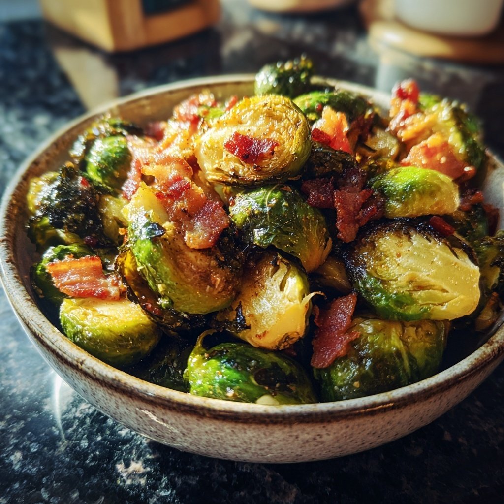 Roasted Brussels Sprouts With Bacon