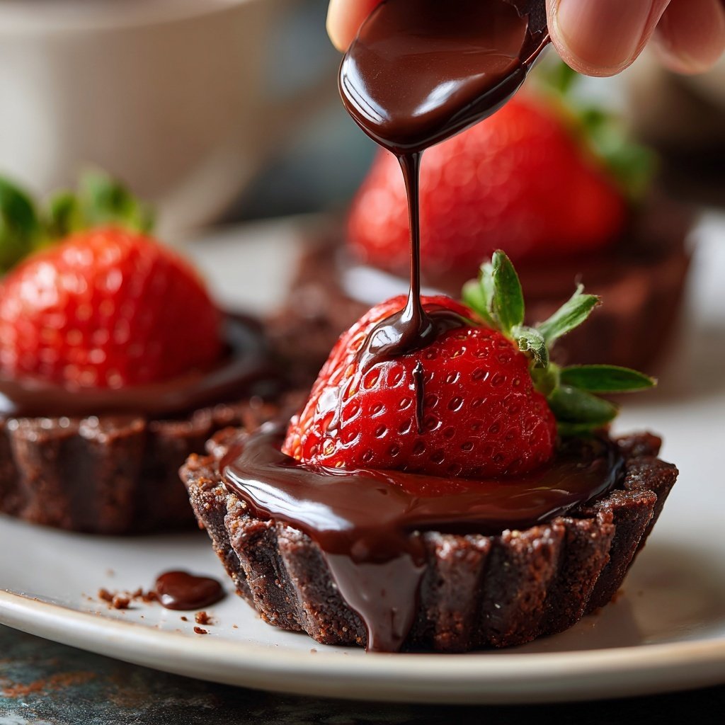 Chocolate Strawberry Tartlets