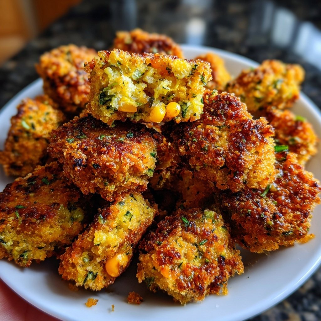 Crispy Polenta Veggie Nuggets